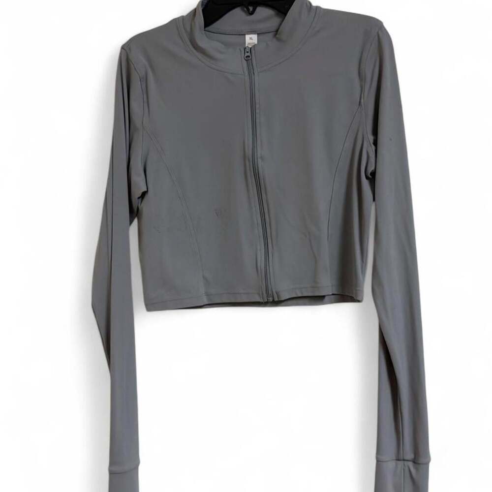 Women's Grey and Blue Jacket